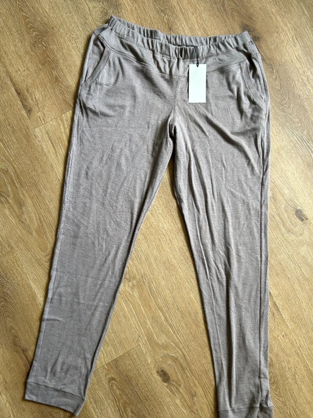 NWT HANRO Luxury Women's Pajama Lounge Pants Medium Modal Blend Taupe